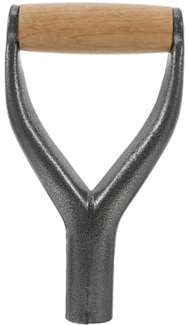 Angoily Mango De Pala Reutilizable Forma Metal Resistente [sin Certificación] [ergonómico Antideslizante] [para Herramientas De Jardín y Pala De Nieve] [1 Unidad] [Uso Prolongado