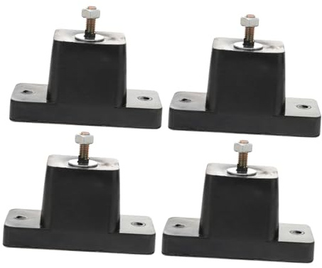 Ciieeo Soporte para Aire Acondicionado Alfombrilla de Goma Antivibraciones, Fácil de Instalar, 4piezas para Aparato de Aire Acondicionado en Decoracion Verano