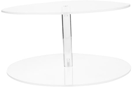 Ipetboom Expositor de Diademas de Acrílico Diseño de Corona de 2 Niveles, Soporte Multifuncional para Joyas y Accesorios de Boda, Organizador y Elegante