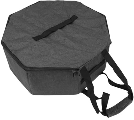 Fockety Caja para sombreros, organizador plegable grande con asas, estuche redondo con ala ancha para armario, caja para guardar sombreros vaqueros para mujeres y hombre