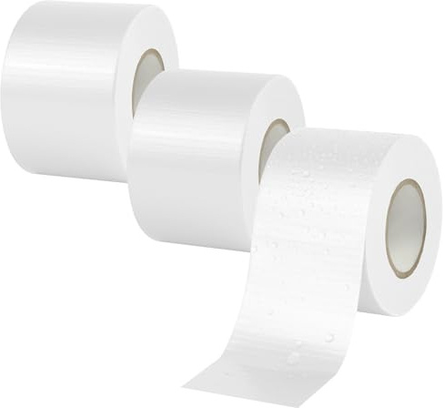 AOOWU Cinta Adhesiva Universal Extra Power, 3 Rollo Profesional Universal Cinta adhesiva de Tel, 48 mm x 20 m Cinta de Tela para Reparaciones, Fijación, Sellado y Más Interiores y Exteriores, Blanca