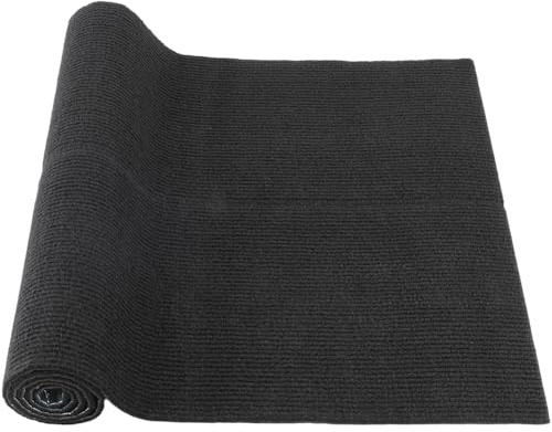 CREATCABIN 1 Rouleau de Tapis Autocollant Antidérapant Résistant et Doux Rembourré Idéal pour Protéger Les Sols de Votre Chambre Bureau Ou Autre. Noir 100x40cm