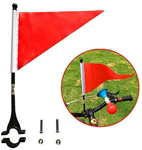AISHEMI Kinder Fahrradzubehör Fahrradlenker Sicherheitsflagge Polyester reißfest wasserdicht orange Sicherheitsflagge