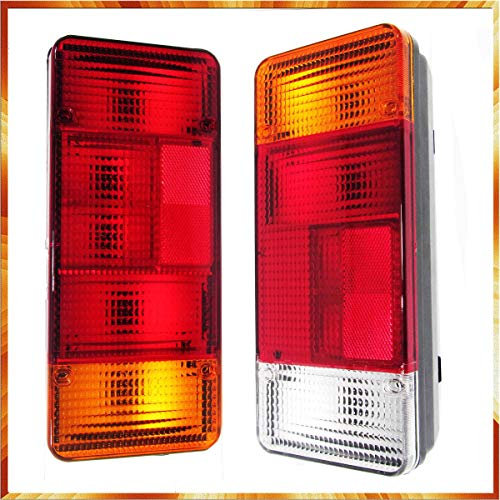 Easy Link Lot de 2 Feux Arrière 12V 24V pour Camion Remorque Châssis Compatible avec Iveco Daily Tipper Peugeot Boxer Citroen Jumper Fiat Ducato Renault Master Nissan Cabstar Mascott 1991-2003