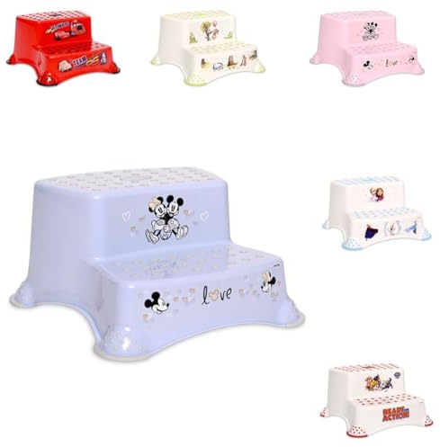 Lorelli Kinder Badhocker, zweistufig, Tritthocker, Gummi-Noppen, rutschfest, Farbe:blau