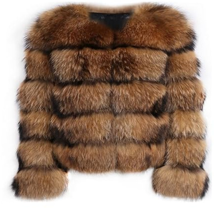 ZhuiKun Donna Cappotto in Pelliccia Sintetica Giacca Corto in Pelliccia Artificiale Capispalla Caldo e Spesso Parka Invernale - Stile 16, S