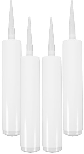 iplusmile Leere Kartuschen 4 Stück 10.57Fl Oz Nachfüllbare Kunststoff Dichtungstuben Für Silikon Versiegelung Und Abdichtung Im Haushalt Und Gewerbe