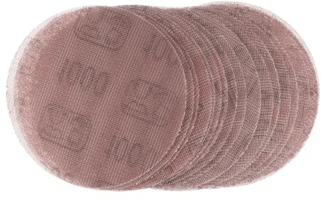 sourcing map 20pcs Mesh Sanding Discs 5 Inch Hook and Loop Sanding Net 1000 Grits Dust Free Abrasive Pads for Car Wood Drywall Metal Polishing & Grinding