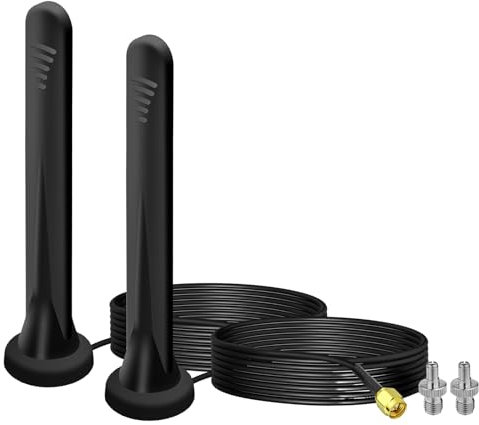 2 pezzi 5G LTE, antenna di rete omnidirezionale, SMA TS9, connettore 5 dbi con cavo da 3 m, per router IoT-Gateway Smart Home