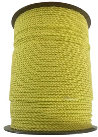 PIZZITALIANI Cordino collane - Cordoncino per braccialetti VERDE MELA, Diametro 2mm X 100m, Passamaneria Decorativa, Resistente e Flessibile, Cordone Intrecciato a 3 Capi, Made in Italy