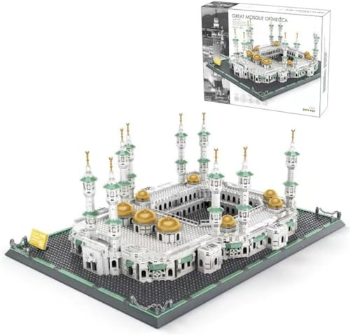 CIJINAY Modular Haus Bausteine, 2274 Klemmbausteine Architektur Moschee Von Mekka ModellBausatz, MOC Architecture Model Building Kits, Spielzeug Geschenke für Erwachsene