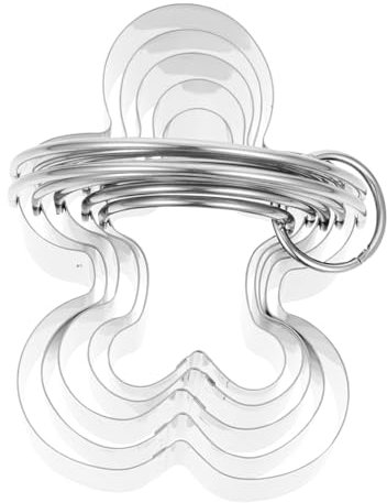 MAGICLULU 5pc Backformen Cookie Cutters Edelstahl Kreative Keks Formen Für Weihnachten Lebkuchen Mann Fondant