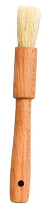 PHENOFICE Cepillo Para Parrilla De Madera Con Cerdas De Jabalí Pincel Para Untar Adobo De Barbacoa Para Cocinar Cocina y Hornear