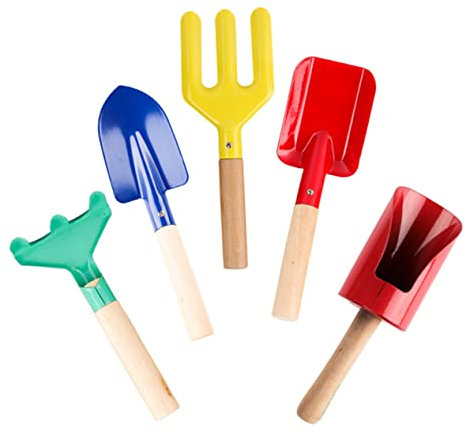 TOYANDONA Kinder Gartengeräte 5 Stück Gartenspielzeug Für Jungen Und Mädchen Zum Pflanzen Und Säen Sandkasten Zubehör