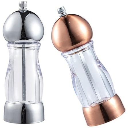Clear Mill Grinding Bottle for Sea Salts Manual Black Peppers Mill Hand Operated Spices Grinder
