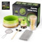 GUIGA 7 Pcs Matcha Tea Set,Matcha Kit with Bamboo Whisk, Ceramic Bowl, Scoop,Holder,Matcha Whisk Set and Ceramic Bowl, Gift for Friend/Family