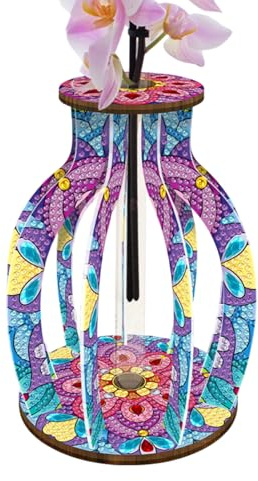 Hitburu Gem Art Craft Kit, strass målning, konst målning ädelvas, handgjord skrivbordsprydnad för män tonåringar för tonåringar