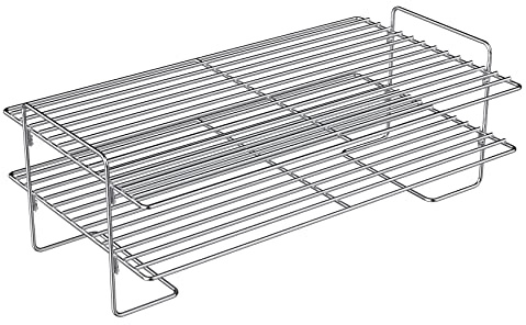 onlyfire Universell uppvärmningsgrill BBQ för gas-/kolgrill och träpelletgrill, uppvärmningsgrillar med dubbla lager, rostfritt stål
