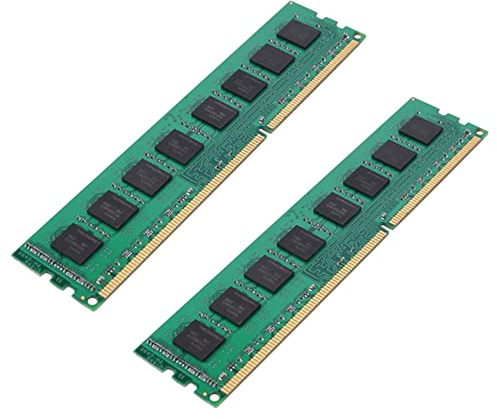 MVOSJFIE 2X DDR3 4G RAM Memory 1333Mhz 240 Pins Desktop Memory PC3-10600 DIMM RAM Memoria for Dedicated Memory