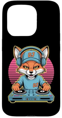 Renard avec Casque DJ Musique Coque pour iPhone 15 Pro