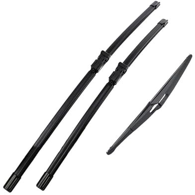 Window Wiper Blade Set Automotive For Fiat 500L 2012-2022 26+15+12 Front & Rear Wiper Blades Set Windshield Windscreen Clean Window Rain Brush Windshield Wipers Front