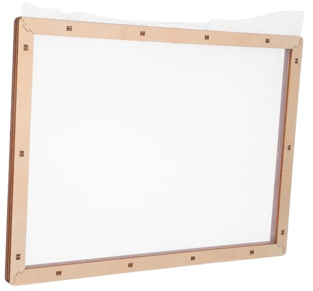 SHINEOFI Telaio in Legno 25x34 Cm con Rete la Fabbricazione della Carta, Cornice Staccabile Resistente per Progetti DIY di Carta e Fiori Secchi