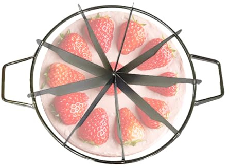 Cheesecake Cutter - Stainless Steel Cake Divider | Cake Cutter for Even Slices | 6, 9, 10 Cuts Kitchen Helper, Pizza, Cakes, Household, Bakery, Birthday, Wedding