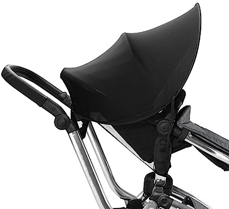 Kikumi Parasol para Cochecito, Parasol para Vehículo de bebé, Toldo para Cochecito, Diseño de Borde de Aumento, Protección UV, Toldo Ajustable, Material, Protector contra la Lluvia