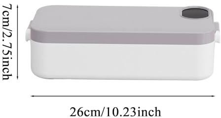 Générique Boîte Repas Chauffante - Réchaud Alimentaire Rechargeable,Boîte Repas Électrique avec Contenant Inoxydable,Pour, Adultes, Travail, Voyage, École et Préparation de