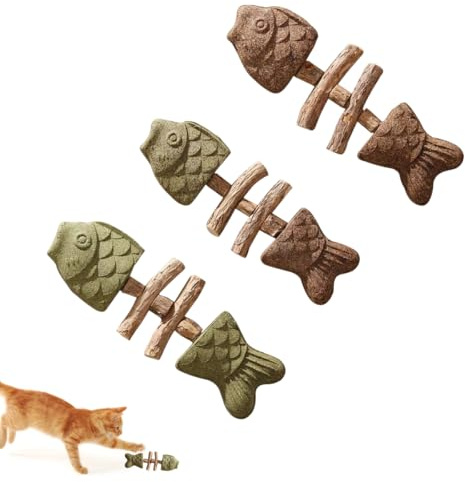 Bastoncini di erba gatta, bastoncini di erba gatta giocattolo, bastoncini da masticare per la cura dei denti per gatti, bastoncini di menta, giocattoli naturali e sicuri per gatti (set)