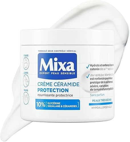 Mixa Expert Peau Sensible Crème Céramide Protection Peaux Très Sèches 400ml