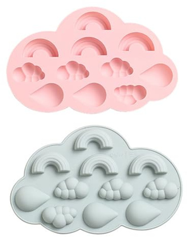 Stampo per Dolci in Silicone 2 Pezzi, Stampo da Forno | Uso Versatile, Adatto al Forno, Confezione da 2 Pezzi, per Preparazioni in Cucina Colore Casuale