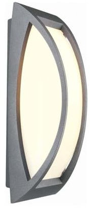 SLV MERIDIAN | Wandlampe für die effektvolle Außenbeleuchtung von Wänden und Hauseingang | LED Strahler, Deckenleuchte, Wandleuchte, Aussenleuchte, Gartenlampe, Wegeleuchte | E27, max. 25W