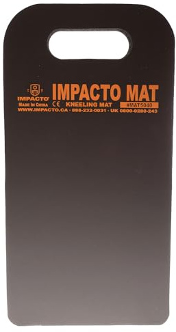 Impacto MAT5040 Tapis à genoux pratique, noir, 20,3 x 40,6 cm