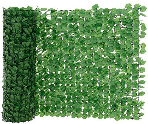 [neu.Haus] Blätterzaun (100 x 300 cm) Sichtschutz/Balkon Umspannung/PVC Sichtschutz