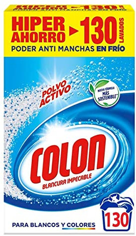 Colon Detergente Polvo, Azul, 130 Lavados, 130 Dosis