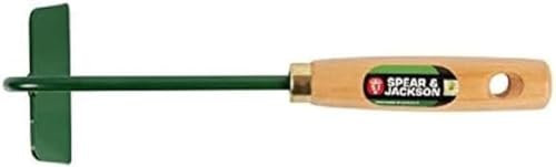 Spear & Jackson 50578 Garden Hoe with Wood Handle, Green