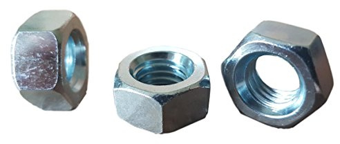Confezione da 100 dadi M4 in acciaio zincato, 4 mm, DIN 934, classe 8