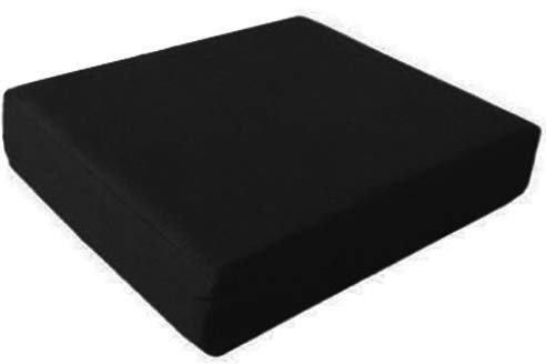 iStyle Mode Memory Foam Pressure Relief Wheelchair Seat Cushion Pad Waterproof 45cm x 40cm x 9cm Thick (Black)
