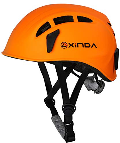 Heemtle Casque de sécurité Escalade dans Les Arbres Kayak de spéléologie Rappel de Casque de Sauvetage 5 Couleurs en Option (Ajustable: 52-62CM)