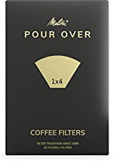 Melitta® 6766276 Filter Bags® Pour Over ,White,1x4®, Pack of 40