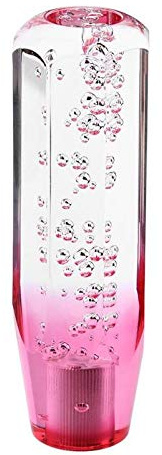 Riloer Universal Handschaltknopf, Crystal Bubble Pink + Weiß Schaltknauf （20CM）
