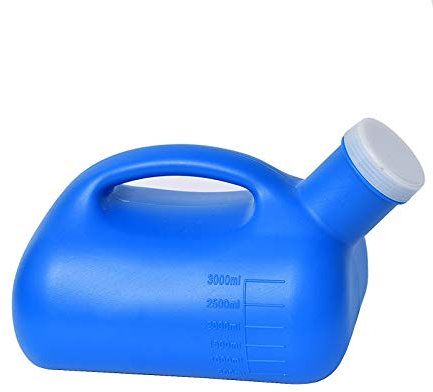 YNGJUENCP 3000ML Großes Männliches Urinal Tragbare Herren Töpfchen Pee Flaschensammler Reisetoilette (blau)