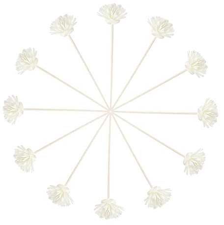 YARNOW 12stücke Duftstäbchen Handgefertigte Rattan Diffuser Sticks Blumenform Für Raumduft Und Aromatherapie Für Zuhause Büro Und Spa