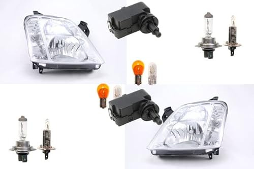 Johns, Scheinwerfer passend für Opel Meriva A 03-10 Leuchtmittel Satz L R m. Stellmotor