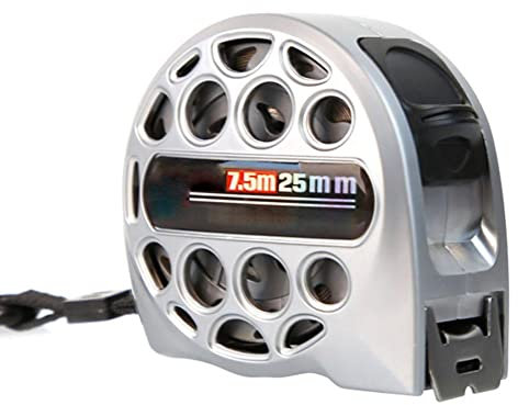 Cinta métrica profesional de acero inoxidable, retráctil, diseño hueco, carcasa ABS irrompible, cinta métrica impermeable, resistente a la corrosión, clip para cinturón de metal y bloqueo