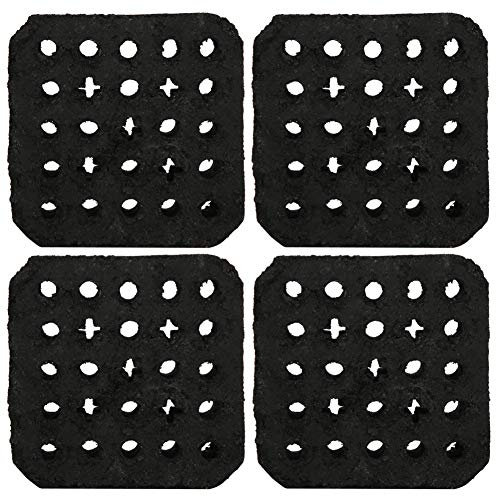 4 Pezzi Carbone Naturale Senza Fumo Versatile Sicuro Barbecue Mattoni Legno Duro Grumo Carbone per Picnic All'Aperto Griglia Diretta, Griglia Indiretta, Fumo