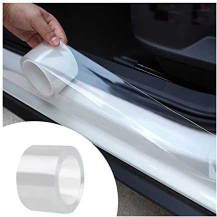Adunsiaoto Kantenschutz Folie Selbstklebend Schutzfolie Auto, Auto Einstiegsleisten Kantenschutz Aufkleber, Kantenschutz Schutzfolie Auto Folie(Transparent/5cmx10m)