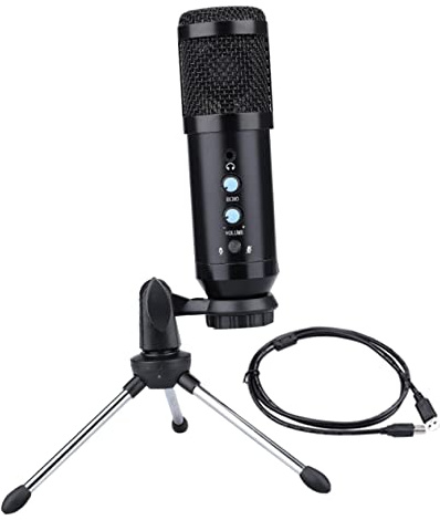 OSALADI Microfono A Condensatore Con A Doppia Rotazione Bm800 Microfono Per Computer Desktop Con Eco E Riverbero Silenzioso