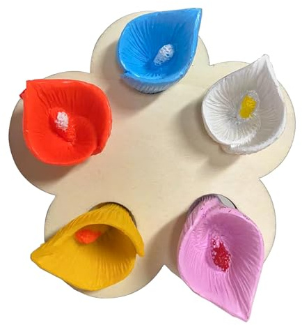 BringLucky 5Pcs Beautiful Bee Drinking Cup Fashionable Bee Feeding Cup Safe Drinking Thirsty Garden Bee Cup for Garden Bee Hummingbird Feeder